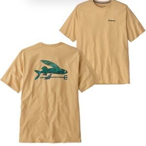 PATAGONIA Flyin-Fish Responsibili 100% Organic Cotton Tee